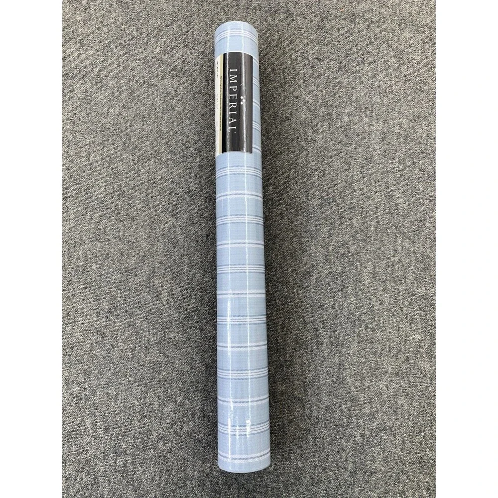 Imperial Blue Ticking Stripe Wallpaper 31327430, 20.5” X 11 Yds.
